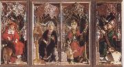 PACHER, Michael Altarpiece of the Earyly Chuch Fathers china oil painting reproduction